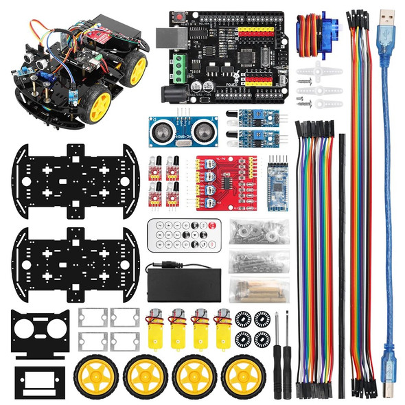 TSCINBUNY Programmable Robot Automation Kit for Arduino Robotic Profesional Project Coding Robot Educational Complete Kits +Code