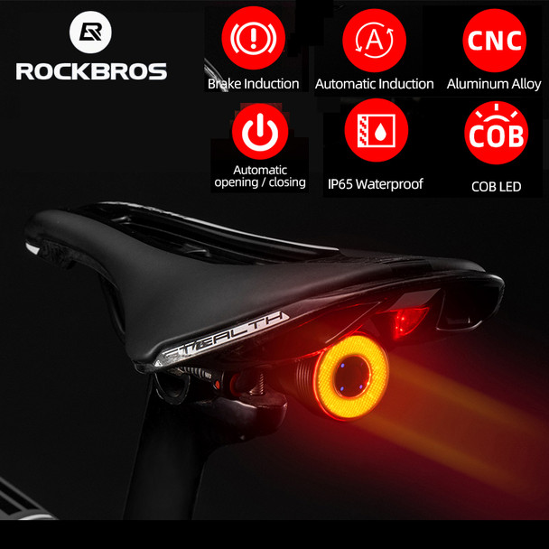 Rockbros Bike Light Led Bicycle Ipx6 Waterproof Usb Charging Taillight