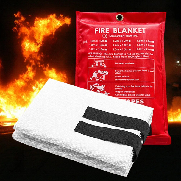 Fire Blanket Fiberglass Fire Blanket Flame Retardant Protection Emergency Fire Blanket Heat Insulation Fire Suppression Blanket