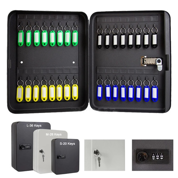 Password Multi Key Lock Box Keys Safe Storage Box Lock Spare Car Keys Organizer Box For Home Office Factory Store Use