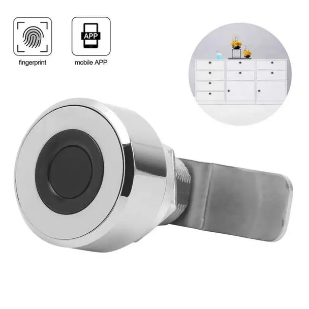 Smart Cabinet Keyless Lock Smart Drawer Lock Fingerprint APP Remote Unlock Security Device for Drawer Safe File Box