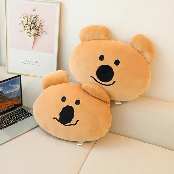 40x30cm Koala Plush Pillow Stuffed Brown Cartoon Animal Round Cushion Ultra Soft Plushie Peluche Kids Present