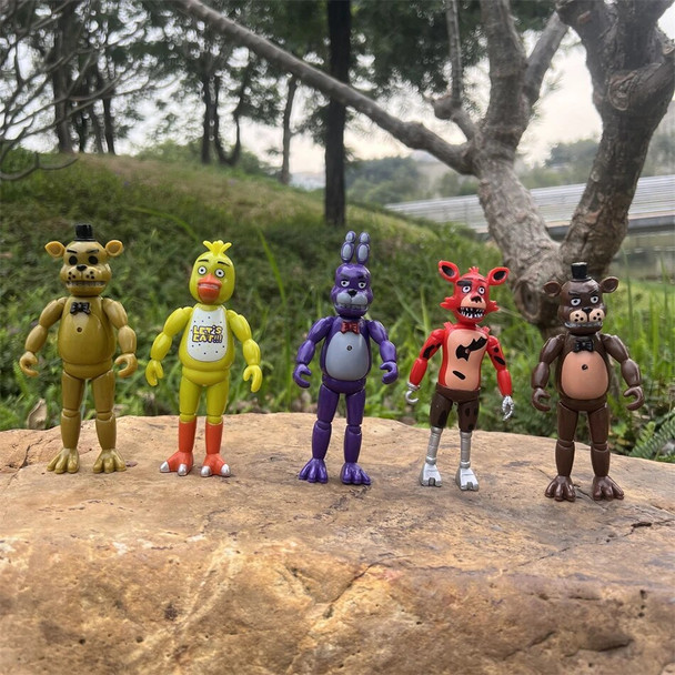 New 5Pcs/Set Fnaf Special Edition Anime Figure Detachable Joint Bonnie Bear Freddy Five Night Action Figure Model