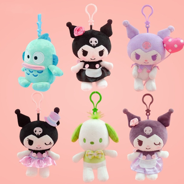Sanrio Plush Toys Fantasy Cinnamoroll Kuromi Pendant Bag Accessories Keychain Bag Car Pendant Valentine's Day Gift