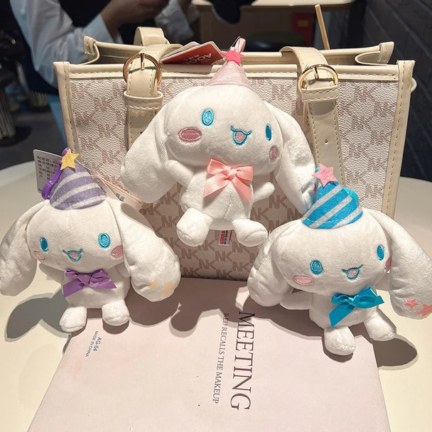 Sanrio Plush Toys Fantasy Cinnamoroll Pendant Bag Accessories Keychain Bag Car Pendant Valentine's Day Gift