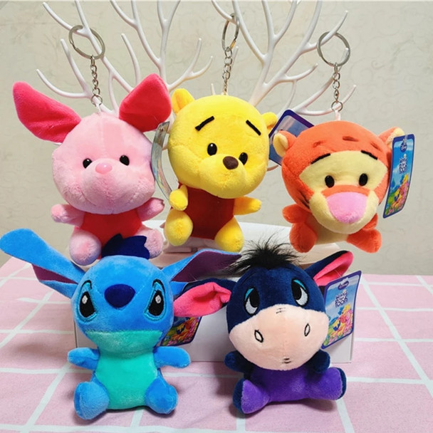 Disney Plush Toys Winnie The Pooh Bear Tiger Pig Cute Plush Keychain Stitch Backpack Pendant Car Decoration Kids Birthday Gift Disney Plush Toys Winnie The Pooh Bear Tiger Pig Cute Plush Keychain Stitch Backpack Pendant Car Decoration Kids Birthday Gift