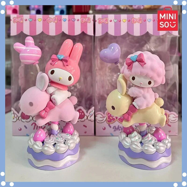Miniso Sanrio My Melody My Sweet Piano anime Figure Sweet Party Series Model Toy Collection Decoration Kids Birthday Gift Pvc