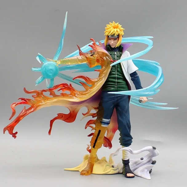 Anime Action Figure Naruto Figure Namikaze Minato Figures Rasengan Gk Figurine Naruto Anime Figure Decoration Model Toy Ornament