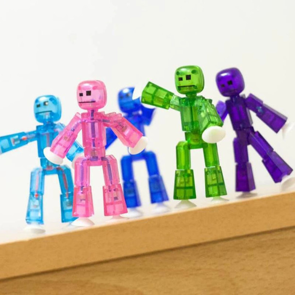 Sucker Sticky Robot 1Pcs/2Pcs Set Photography Animation Studio Sucker Children's Toy Birthday Gift Stikbot Action Figures Toys