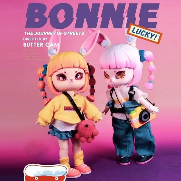 Bonnie Blind Box Cute Bunny Obtisu11 Bjd Body 1/12 Bjd Dolls Blind Box Movable Joint Doll Model Surprise Boy Girl Gifts for GSC