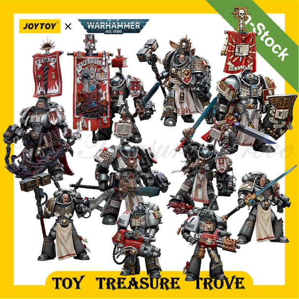 JOYTOY Warhammer 40k 1/18 Action Figures Grey Knights Terminator Squad Castellan Crowe Anime Military Model Toy Gift House Décor
