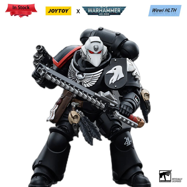 JOYTOY Warhammer 40K 1/18 Action Figures Raven Guard Intercessors Sergeant Rychas Anime Military Model Valentines gift Free Ship