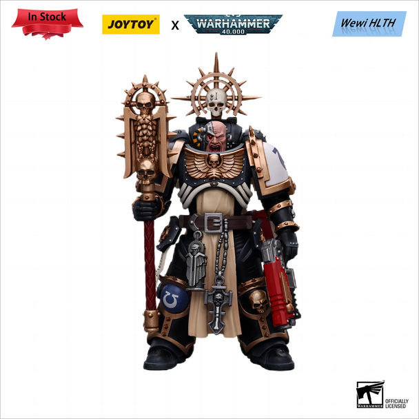 JOYTOY Action Figure 1/18 Warhammer 40k Ultramarines Chaplain(Indomitus) Anime Military Model gift Free Shipping