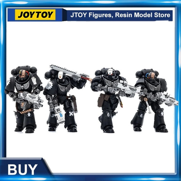 [IN STOCK] JOYTOY 1/18 40K Action Figure (4PCS/SET) Iron Hands Assault Intercessors Anime Game Military Model Free Shipping