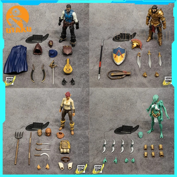 3.75 inch Original Boss Fight Studio 1/18 Action Figure BFS Vitruvian H.A.C.K.S.Fantasy Wave 7 Anime figurine model Gift toys