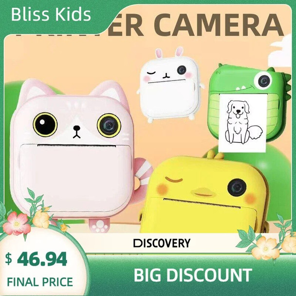 Kids Video Photo Camera With Print 1080P Children's Instant Print Camera Toys For Kid Girl Birthday Gift Instantane Print Camera