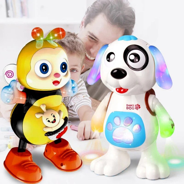 Electronic Robots Dog Toy Music Light Dance Walk Cute Baby Gift 3-4-5-6 Years Old Kids Toys Toddlers Animals Boys Girls Children