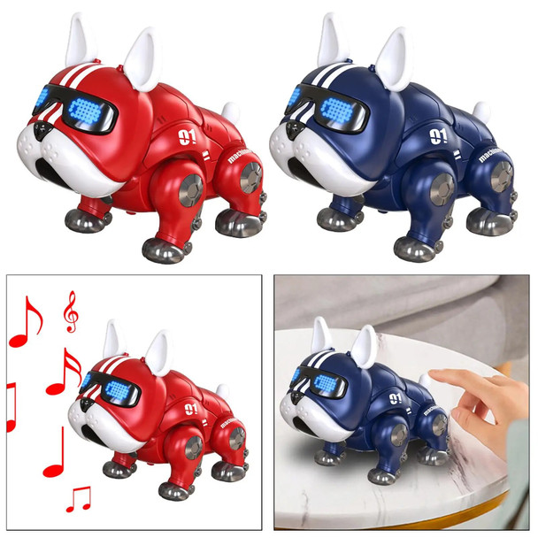 Walking Dancing Robot Dog Toys with Light Crawling Music Toys Intelligent Robotic Dog Toy for Kids Toddlers Girls Boys Children