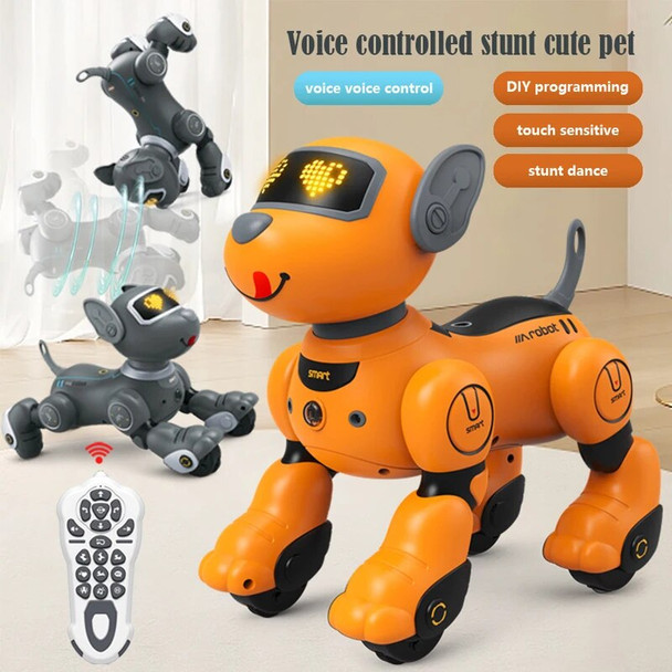 RC Toy 2.4G Remote Control Intelligent Robot Dog Training Teasing Walking Touch Interaction Etc Stunts Electronic Pets for Gifts