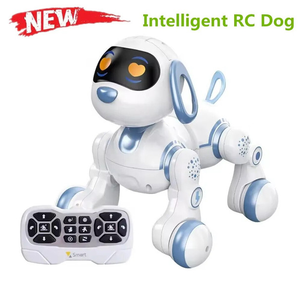 New Smart Electronic Animal Pets RC Robot Dog With Touch Function Interactive Stunt Robot Dog For Children's Toys