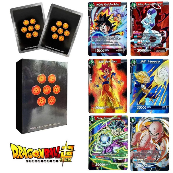 Dragon Ball Cards Shiny Son Goku Super Saiyan Series Signature Game Card Goku Classic Collection Toys Game Collection Card