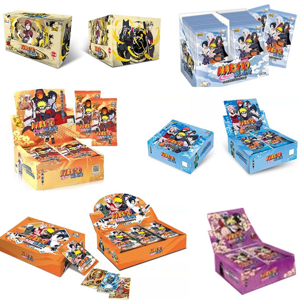 Wholesales Naruto Collection Cards Tire2 Wave6 Kayou Booster Box Uzumaki Uchiha Anime Playing Game Cartas Christmas Gift
