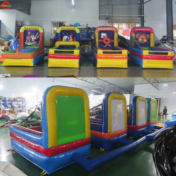 Outdoor Activities 4 in 1 Carnival Inflatable Game Commercial Party Event Toys for Sale