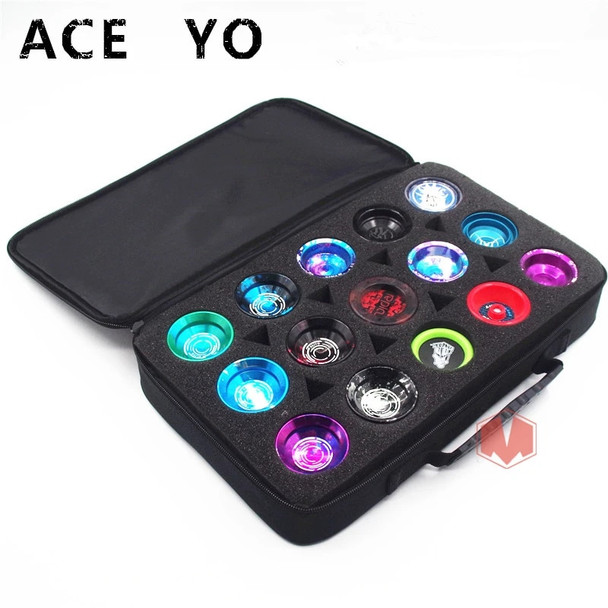 ACEYO YOYO Bag 15 Holes Yo-yo admission package Professional Yoyo Collectors Bag Yoyo accessories bag