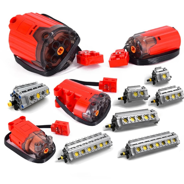 Power Functions Servo Train Car Motor Polarity Switch IR Speed Remote Control Receiver Battery Box Educational Kid Program Toys