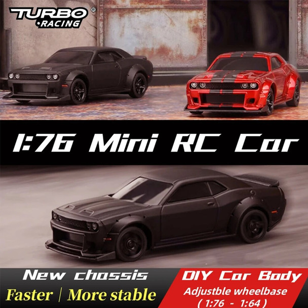 Turbo Racing C75 1:76 MINI RC Electric Remote Control Model Car Adult Children's Desk Toys