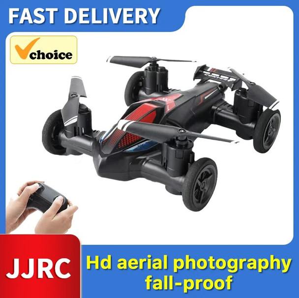 JJRC Explosion Mini land And Air Remote Control Aerial Drone Four-Axis Remote Control Aircraft Rollover Light Unmanned Car Toy