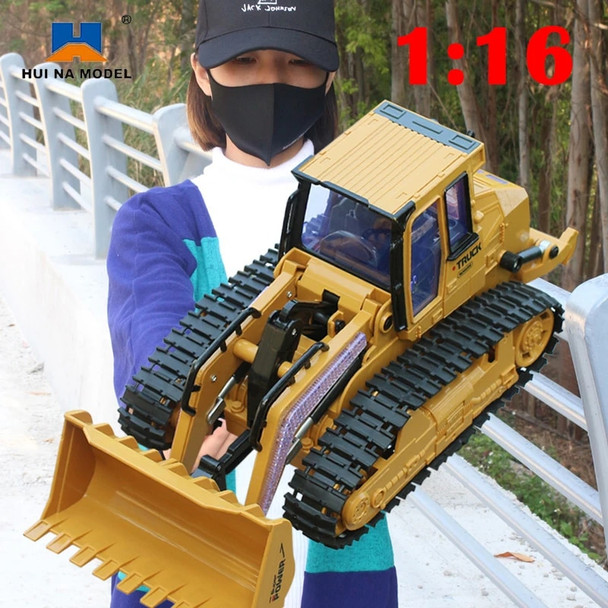 1:16 Rc Bulldozer Excavator Toy Rc Engineering Vehicle Dump Dumper Alloy and Plastic Excavator Rtr Toys for Kids Birthday Gift