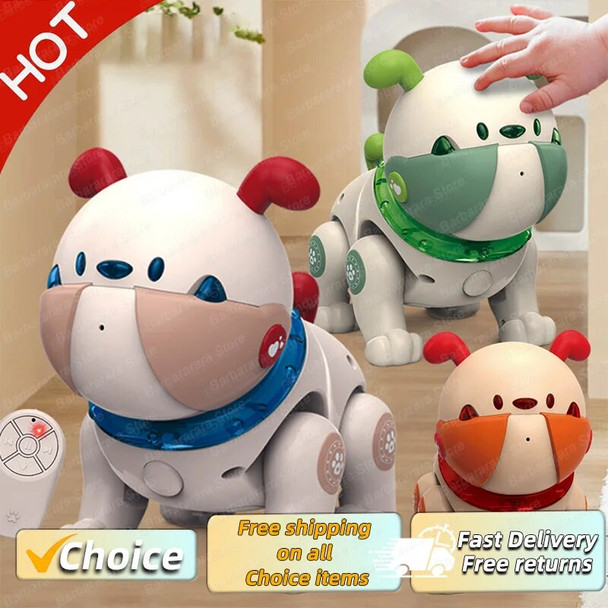 Children's Intelligent Voice Dog Tactile Interaction Singing and Dancing Remote Control Machine Dog Soothing Toy Dog