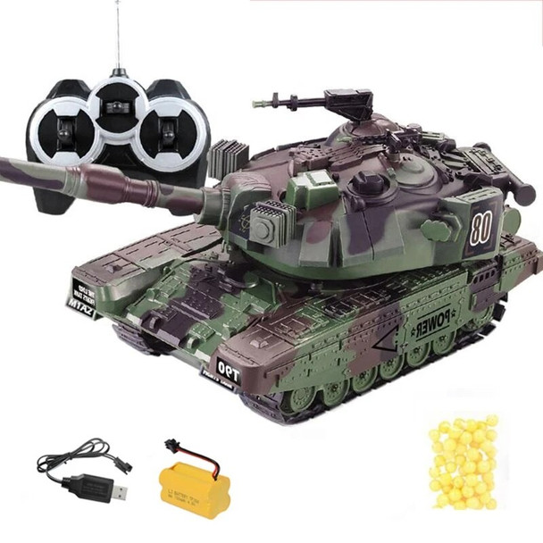 1:32 Model for Tank R/C Military Battle for Tank Toy 2.4GHz Remote Control Collectable for Play Vehicle Boys Favor Birth E65D