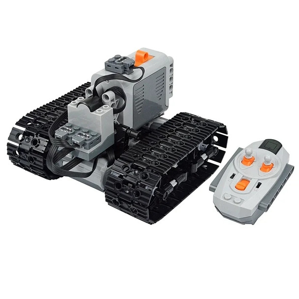 Technical Motor RC Tank Tracked Car Electric Building Block Motor Remote Control Bricks Vehicle Model Toy For Kid High-tech Gift