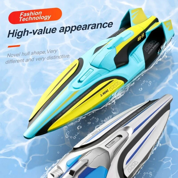 Promotion RC Boat High Speed Racing Boat 2.4G Speedboat Remote Control Ship OutdoorWater Game Toys Children Birthday Gifts S1