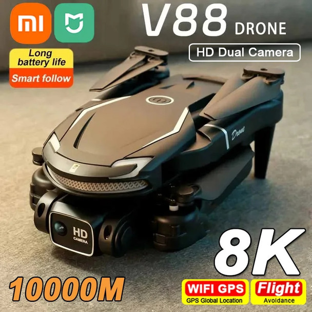 XIAOMI MIJIA V88 Drone 8K 5G GPS Professional HD Aerial Photography Remote Control Aircraft HD Dual Camera Quadcopter Toy