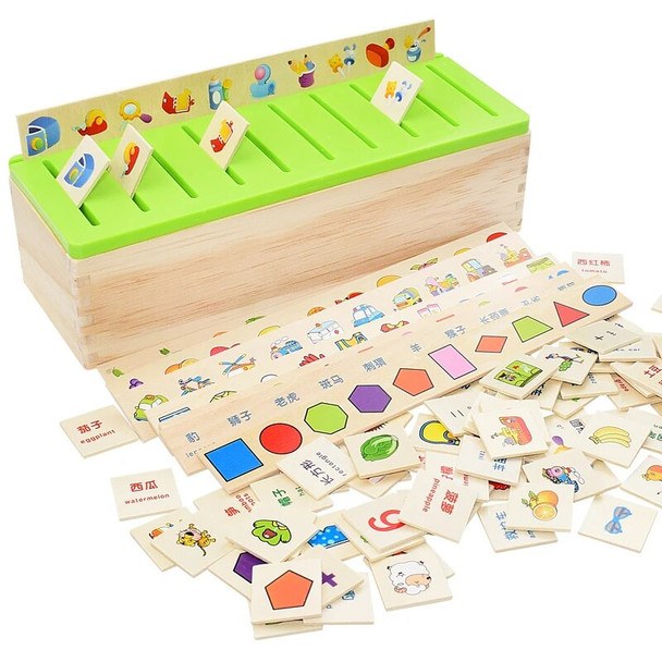 Mathematical Knowledge Classification Cognitive Matching Kids Montessori Early Educational Math Toy Wood Box for Children Gifts