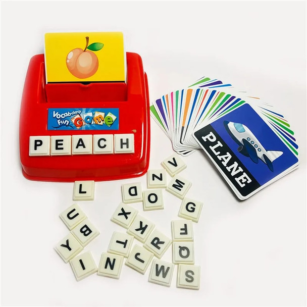 Children Read Card Learing English Spelling Letters Educational Desk Board Game Toy Car Picture Study Machine Kids Gift