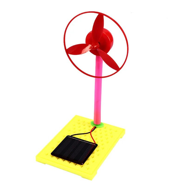 Solar fan DIY children's technology small production invention primary school science experiment manual toy factory direct sale
