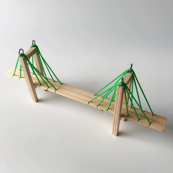 Science and technology of sloping bridge sloping bridge oblique pull bridge primary school science experiment science equipment