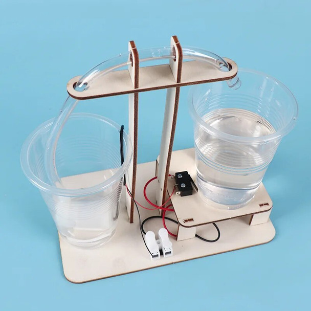 Science technology of home-made automatic water dispenser primary school children science invention manual experimental