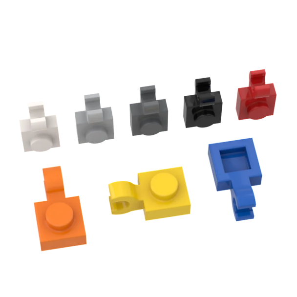 10Pcs MOC Parts 61252 Plate Special 1 x 1 with Clip 6019 Compatible Bricks DIY Assmble Building Blocks Particle Kid Brain Toy