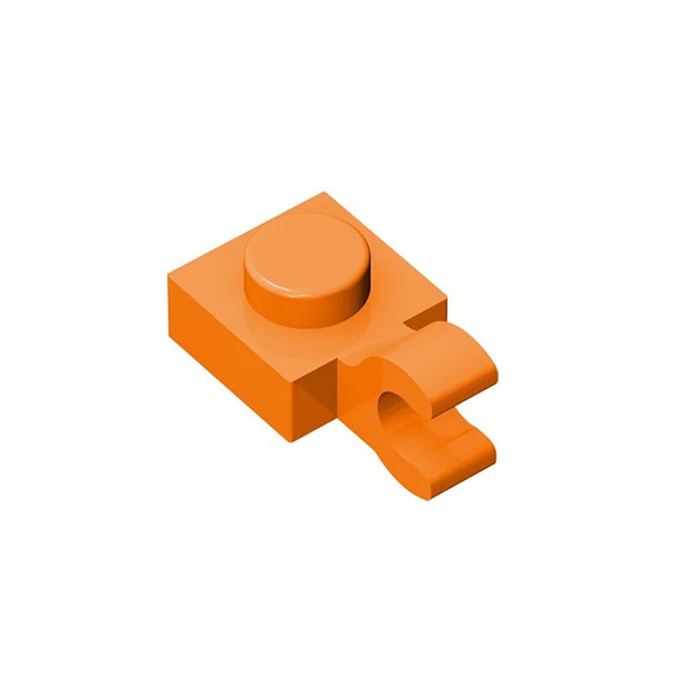 10pcs Compatible MOC Brick Parts 61252 Plate Special 1 x 1 with Clip 6019 Building Block Particle DIY Assmble Kid Brain Toy Gift