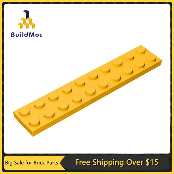 10pcs Compatible MOC Brick Parts 3832 Plate 2 x 10 Building Block Particle DIY Assmble Kid Puzzle Brain Toy Birthday Gift