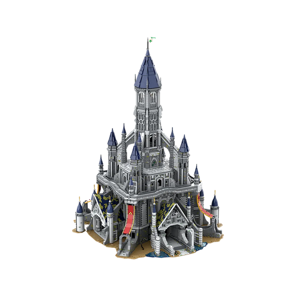 Gobricks MOC Medieval Hyrules Castle Building Blocks Classic Movie Scenes Model Giant Architecture Bricks Toys For Children Gift
