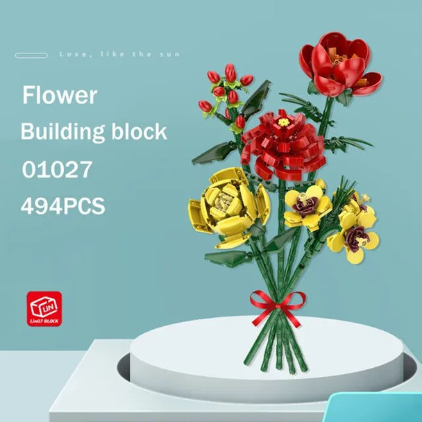 LOZ Flower Bouquet Building Blocks Kit DIY Flowers Block Toys Set Valentine's Day Rose Bricks Set Gift for Girls Friends adults LOZ Flower Bouquet Building Blocks Kit DIY Flowers Block Toys Set Valentine's Day Rose Bricks Set Gift for Girls Friends adults