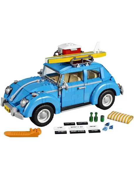 Blue Beetle Block Classic Car High difficulty Assembly Interwoven DIY Blocks 10252 Model Car Boy Toy Christmas Birthday Gifts