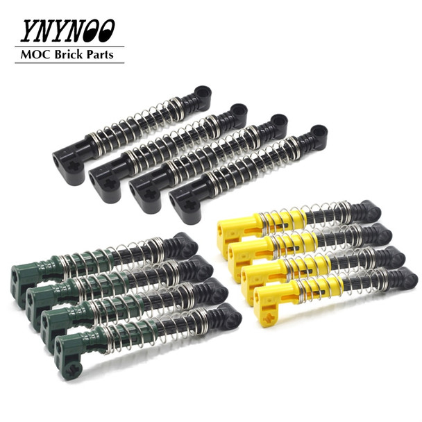 4Pcs/lot High-Tech Shock Absorber 9.5L with Soft Spring 2909c03 MOC Building Blocks Parts DIY Toys Compatible with 74741 18404