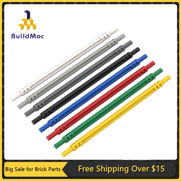 10Pcs MOC Parts 32200 Hose Soft Axle 12L Compatible Bricks DIY Assmble Building Blocks Particle Kid Puzzle Brain Toy Gift